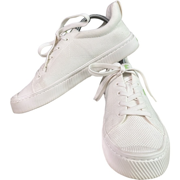 Cariuma IBI Off White Knit Sneakers Unisex Low Top Size W 9/M 7.5 - Picture 6 of 10